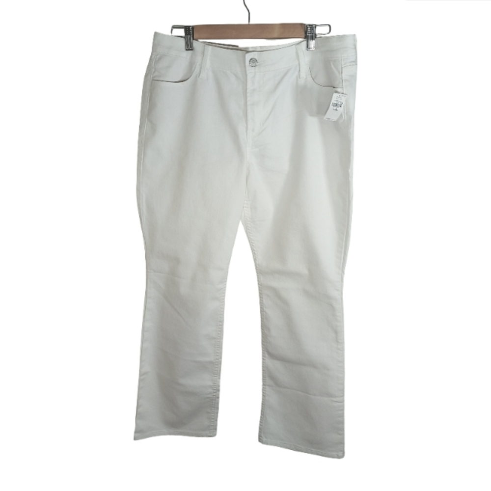 Old Navy Calla Lily White Boot Cut Jeans Mid-rise Women's Size 14P